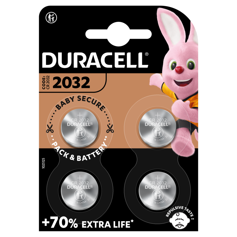 Specjalistyczne litowe baterie pastylkowe 2032 - Duracell